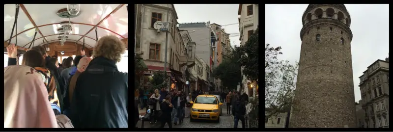 Taksim - Tunel Tram, Serdar-I Ekrem Street, Galate Tower Istanbul