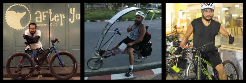 Eak adn his Bicycle Obsession. Bangkok. Thailand