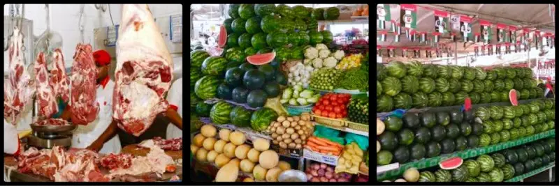 Fruit, Veg & Meat @ Deira Fish Market. Dubai. UAE