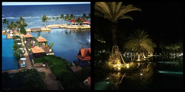 Day & evening views. Dusit Thani Hotel Hua Hin Thailand