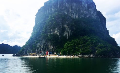 Indochina Junk. Bai Tu Long Bay. Vietnam.