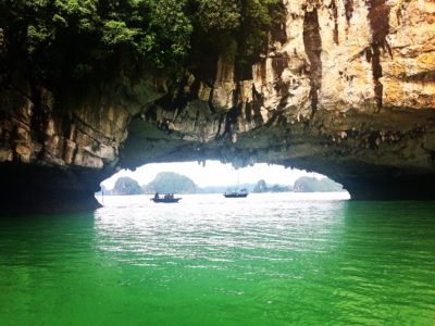 Indochina Junk. Bai Tu Long Bay. Vietnam.