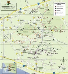 Stellenbosch Wine Route. South Africa.